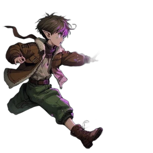 weapon, staff, jacket, sword transparent PNG cut-out
