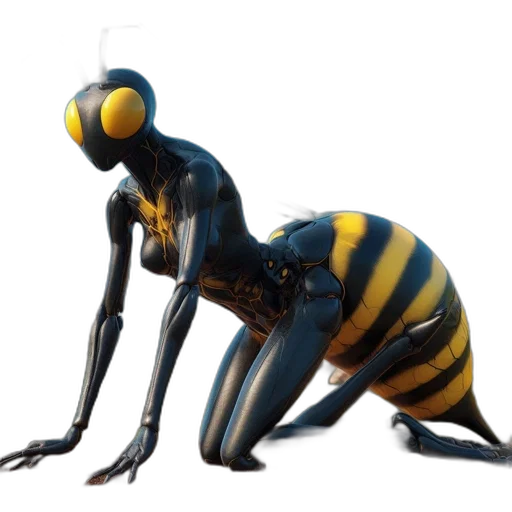 creature, animal, robot, staff transparent PNG cut-out