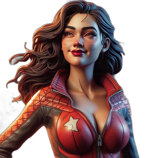 comic book art, concept art, fantasy art, photorealistic transparent PNG cut-out