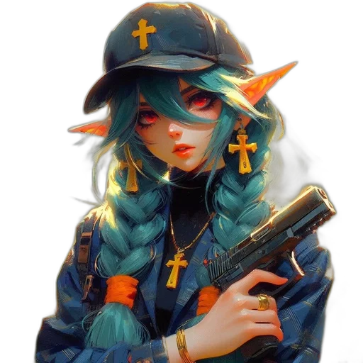 weapon, staff, jacket, sword transparent PNG cut-out