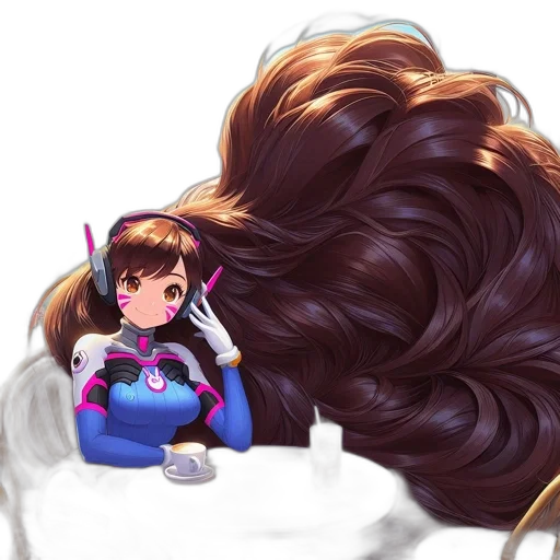 hair, creature, staff, animal transparent PNG cut-out