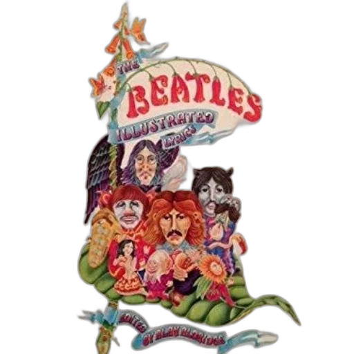 beatles, illustrated, lyrics, book transparent PNG cut-out