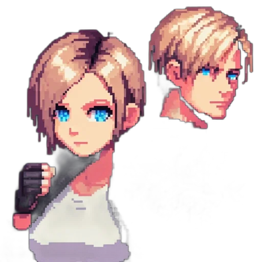 staff, weapon, face, pixel art transparent PNG cut-out
