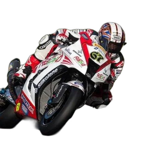 photorealistic, motorcycle, racer, full transparent PNG cut-out