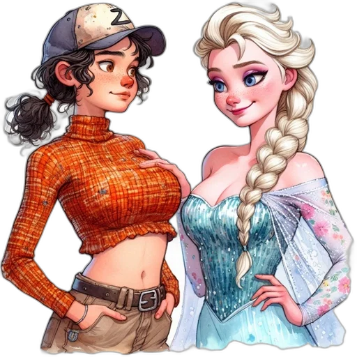 dress, fantasy art, comic book art, concept art transparent PNG cut-out