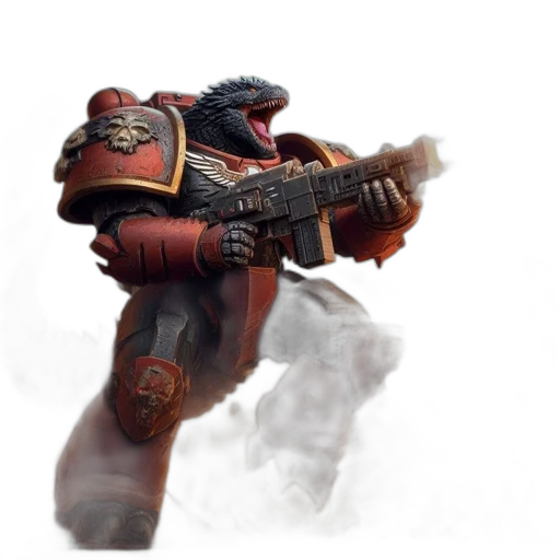 dragon, weapon, staff, robot transparent PNG cut-out