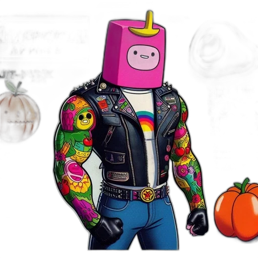 robot, jacket, concept art, 3d render transparent PNG cut-out