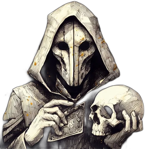 mask, jacket, face, weapon transparent PNG cut-out