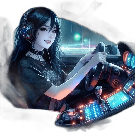 robot, car, weapon, cyberpunk transparent PNG cut-out