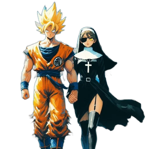 concept art, comic book art, anime, pixel art transparent PNG cut-out