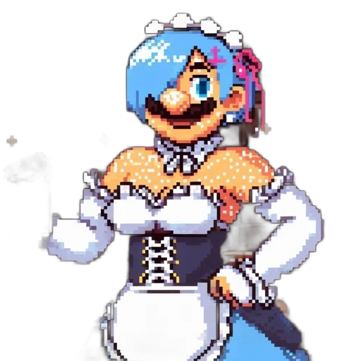 dress, robot, staff, crown transparent PNG cut-out