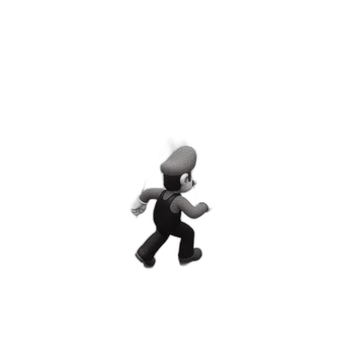 robot, creature, shoes, pixel art transparent PNG cut-out