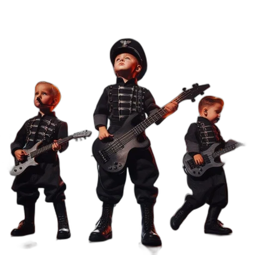 concept art, 3d render, three, youths transparent PNG cut-out