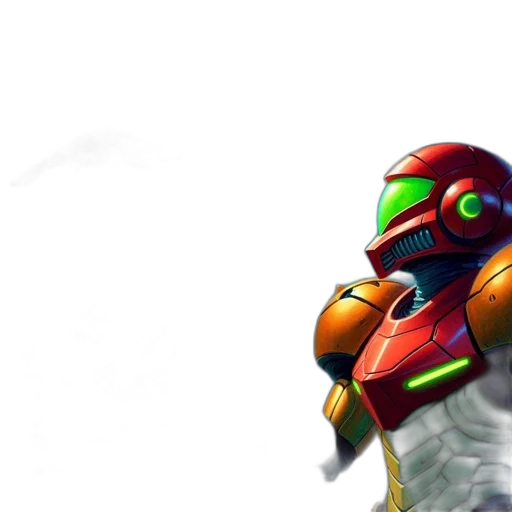 robot, mask, weapon, 3d render transparent PNG cut-out