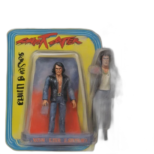 package, action, figure, titled transparent PNG cut-out