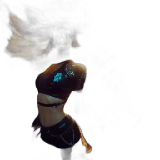 mask, staff, creature, hair transparent PNG cut-out