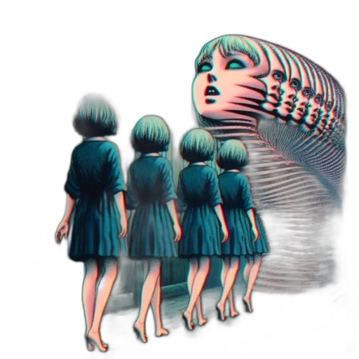 hair, dress, mask, robot transparent PNG cut-out