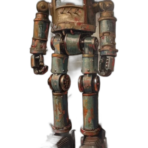 robot, weapon, staff, creature transparent PNG cut-out
