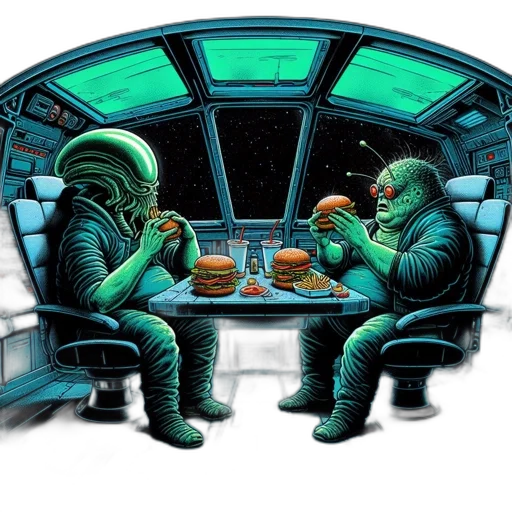 food, concept art, comic book art, pixel art transparent PNG cut-out