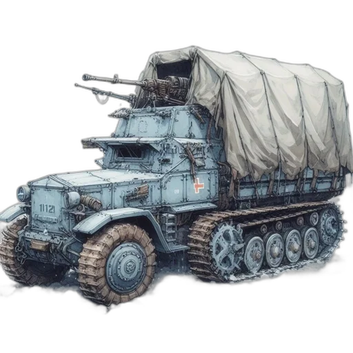 weapon, car, concept art, watercolor transparent PNG cut-out