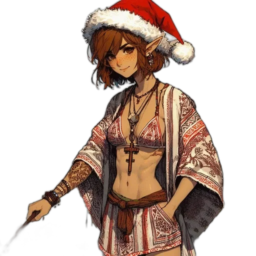 hat, staff, concept art, fantasy art transparent PNG cut-out