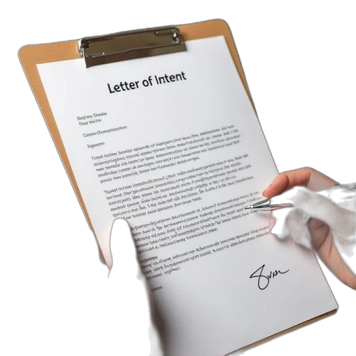 letter, intent, used, demonstrate transparent PNG cut-out