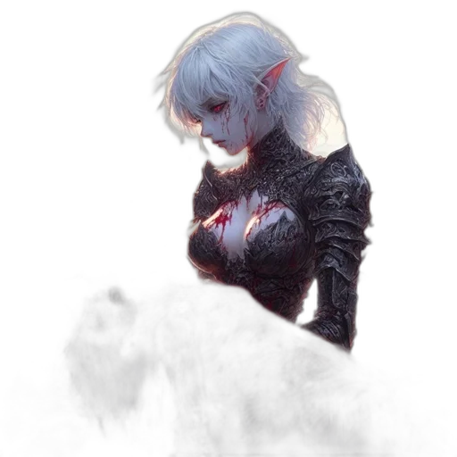 sword, face, jacket, weapon transparent PNG cut-out