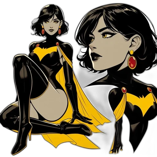 comic book art, concept art, cartoon, fantasy art transparent PNG cut-out