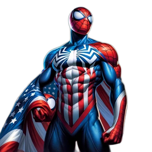 comic book art, concept art, spider-man, american transparent PNG cut-out