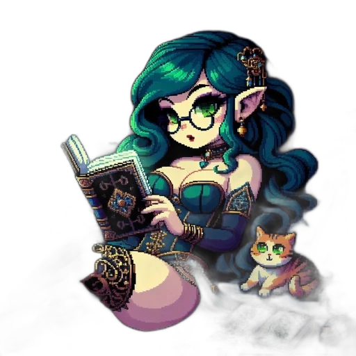 fantasy art, pixel art, comic book art, concept art transparent PNG cut-out