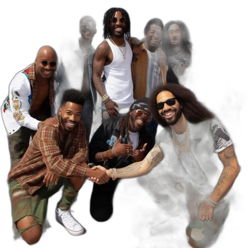 concept art, photorealistic, men, gather transparent PNG cut-out