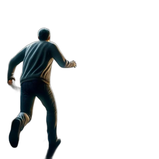 jacket, shoes, 3d render, concept art transparent PNG cut-out