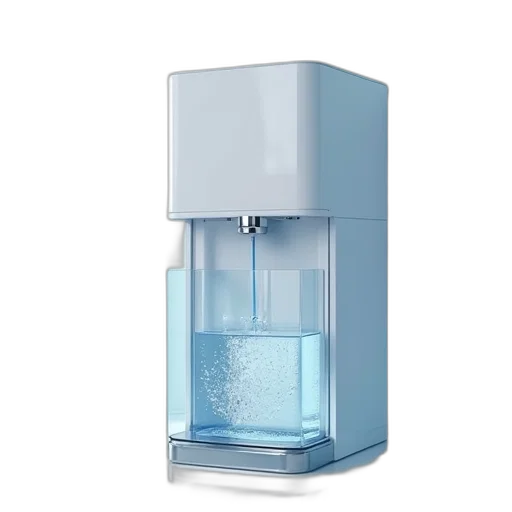 bottle, 3d render, water, purificater transparent PNG cut-out