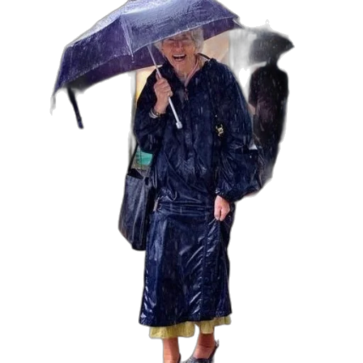 umbrella, dress, jacket, staff transparent PNG cut-out
