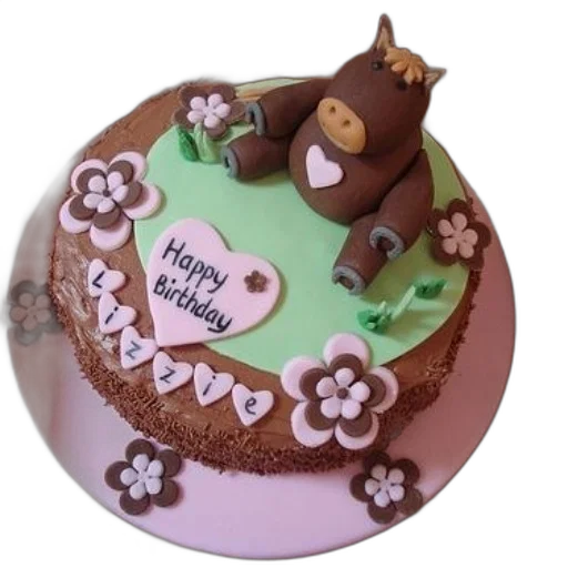 3d render, birthday, cake, brown transparent PNG cut-out