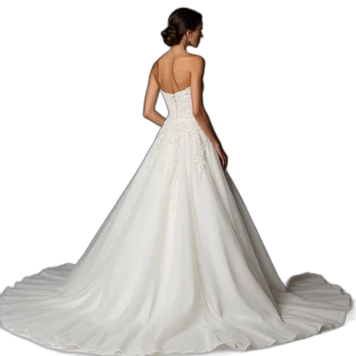 dress, elegant, wedding, priscilla transparent PNG cut-out