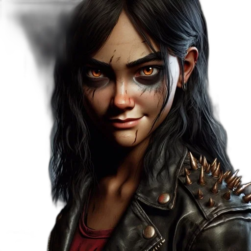 face, fantasy art, concept art, comic book art transparent PNG cut-out