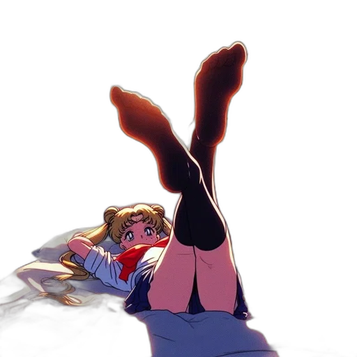 anime, concept art, vaporwave, watercolor transparent PNG cut-out