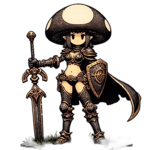 sword, weapon, staff, hat transparent PNG cut-out