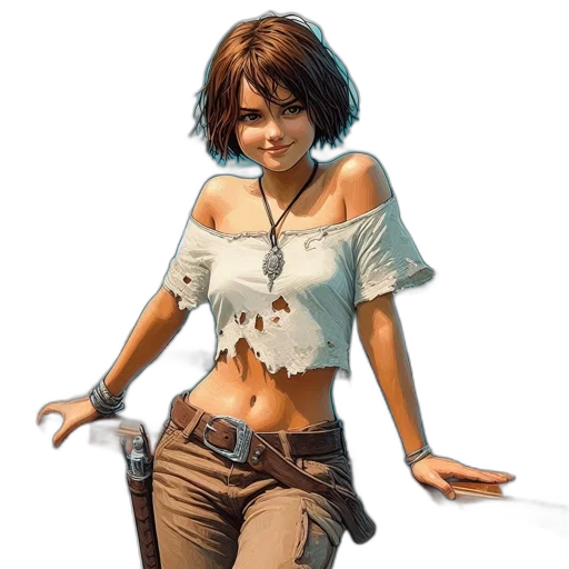 concept art, fantasy art, photorealistic, comic book art transparent PNG cut-out
