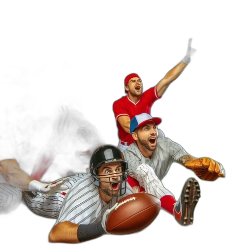 concept art, dynamic, scene, baseball transparent PNG cut-out