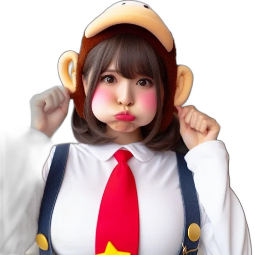 face, mask, staff, creature transparent PNG cut-out