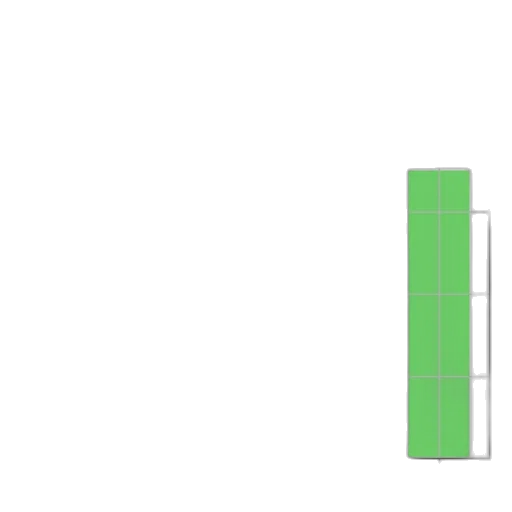 green, bar, chart, three transparent PNG cut-out
