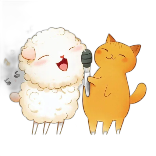 pixel art, concept art, watercolor, anthropomorphic transparent PNG cut-out