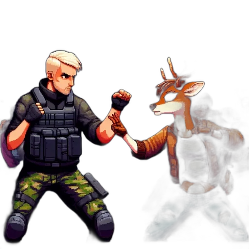 weapon, animal, concept art, pixel art transparent PNG cut-out