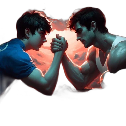 concept art, photorealistic, comic book art, watercolor transparent PNG cut-out