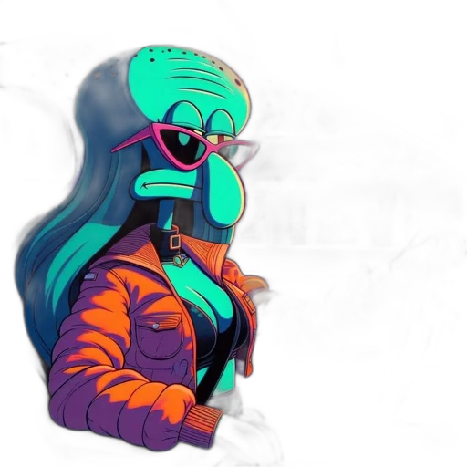 mask, jacket, robot, creature transparent PNG cut-out