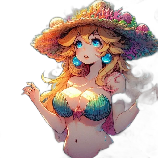 dress, hat, flower, crown transparent PNG cut-out