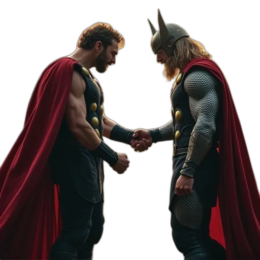 concept art, comic book art, brien, thor transparent PNG cut-out