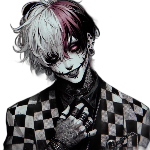 face, mask, creature, jacket transparent PNG cut-out